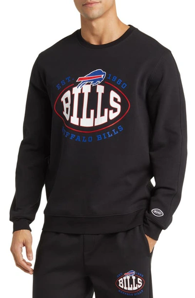 Hugo Boss Boss X Nfl Crewneck Sweatshirt In Buffalo Bills Black