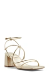 Aldo Harmonni Ankle Strap Sandal In Gold