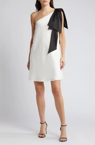 Ted Baker London Midori One-shoulder Satin Dress In Ivory