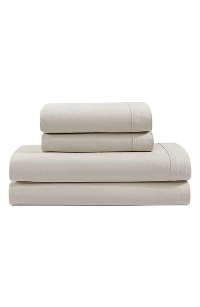 CALVIN KLEIN CALVIN KLEIN WASHED 200 THREAD COUNT PERCALE SHEET SET