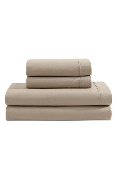 CALVIN KLEIN WASHED 200 THREAD COUNT PERCALE SHEET SET