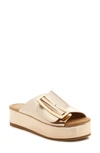 Kelsi Dagger Brooklyn Dover Platform Sandals In Gold