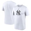 Nike White New York Yankees Legend Fuse Large Logo Performance T-shirt In White