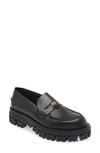 VERSACE LUG SOLE PENNY LOAFER