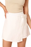 Petal And Pup Womens Roxy Faux Wrap Skort In Ivory