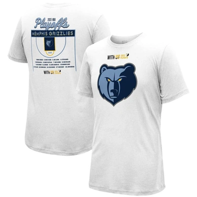 Stadium Essentials Men's And Women's  White Memphis Grizzlies 2023 Nba Playoffs Roster T-shirt