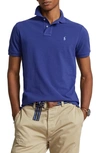Polo Ralph Lauren Cotton Mesh Custom Slim Fit Polo Shirt In Beach Royal