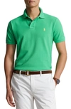 Polo Ralph Lauren Cotton Mesh Custom Slim Fit Polo Shirt In Classic Kelly