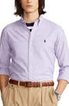 Polo Ralph Lauren Washed Pinpoint Oxford Button-down Shirt In Purple