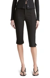 Vince Mid-rise Slim-fit Capris In Black