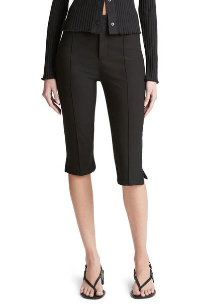 VINCE VINCE PINTUCK DETAIL SLIM FIT CAPRI PANTS