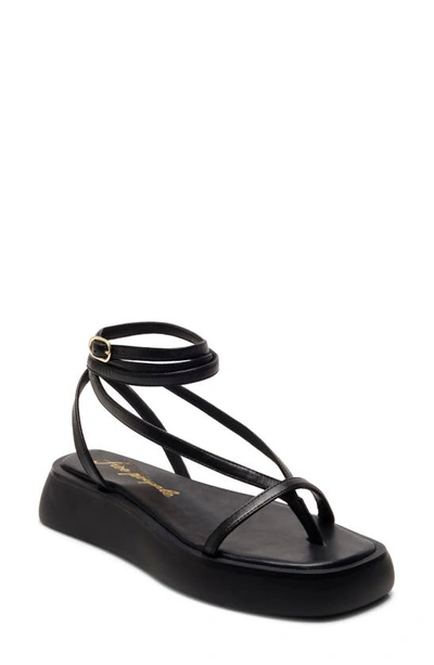 Free People Women's Winnie Ankle Strap Platform Sandals In Black