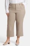 NYDJ NYDJ UTILITY WIDE LEG CAPRI LINEN BLEND PANTS