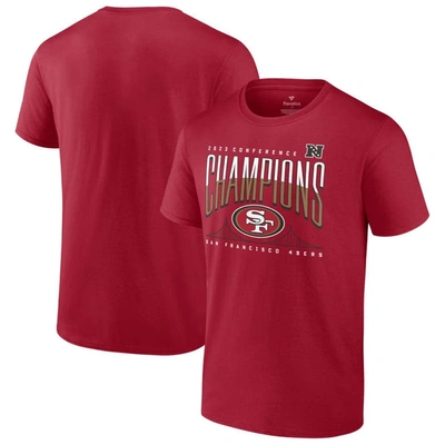 Fanatics Men's  Scarlet San Francisco 49ers 2023 Nfc Champions Not Done Yet Big And Tall T-shirt