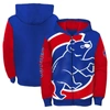 OUTERSTUFF YOUTH FANATICS BRANDED ROYAL/RED CHICAGO CUBS POSTCARD FULL-ZIP HOODIE JACKET