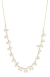 ARGENTO VIVO STERLING SILVER ARGENTO VIVO STERLING SILVER IMITATION PEARL FRONTAL NECKLACE