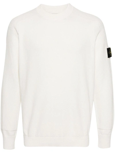 Stone Island Sweaters In White