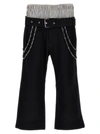 BLUEMARBLE DOUBLE LAYERED BOXER PANTS BLACK