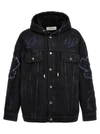 OFF-WHITE NATLOVER CASUAL JACKETS, PARKA BLACK