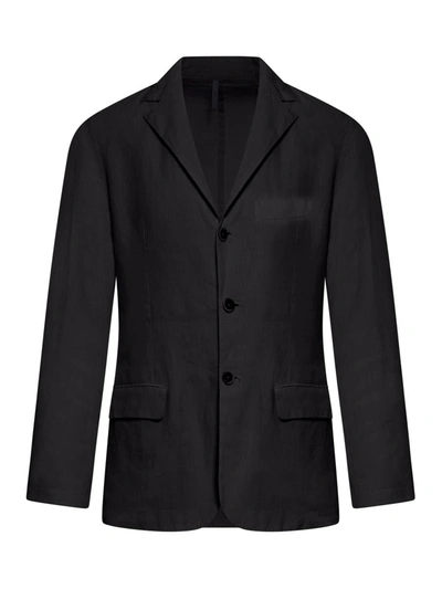 120% Lino Men Jacket In Black