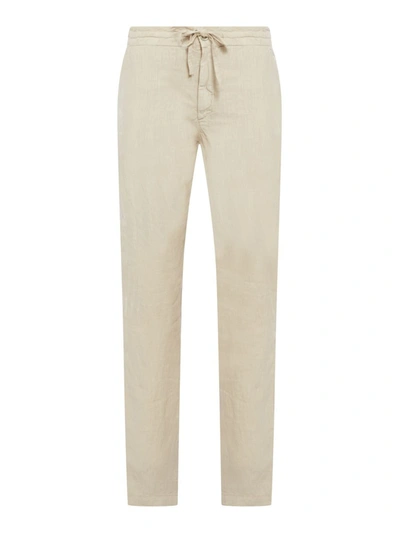 120% Lino Linen Pants In Ivory