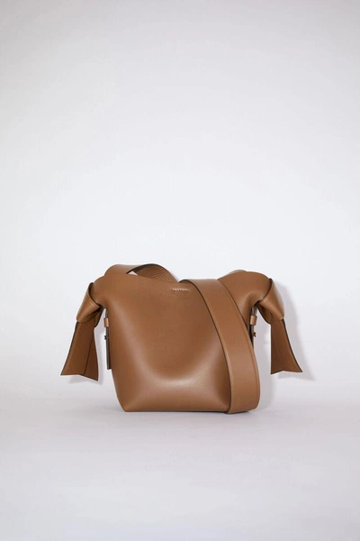Acne Studios Mini Musubi Bag In 640 Camel Brown
