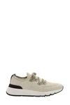 BRUNELLO CUCINELLI BRUNELLO CUCINELLI COTTON CHINÉ KNIT RUNNERS SNEAKERS