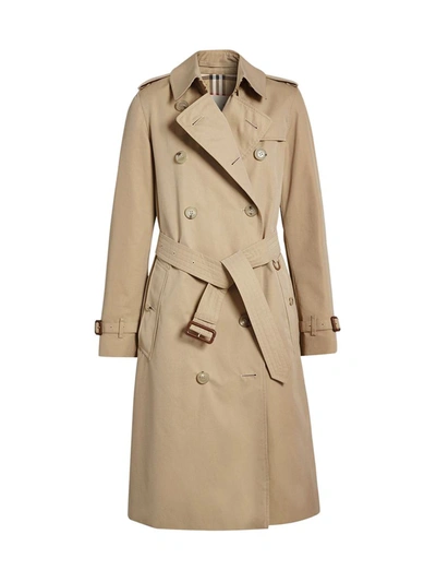 Burberry Waterloo Trench Coat Female Camel In Nude & Neutrals