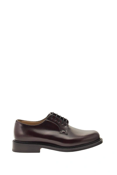 Church's Shannon Derby Shoes In Burgundy