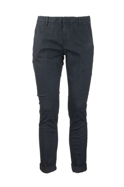 Dondup Gaubert - Slim-fit Gabardine Trousers In Blue