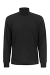 Fedeli Brown Wool Sweater In Black