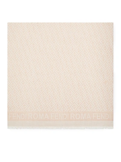 Fendi Summer Scarf Ff Roma In Rose