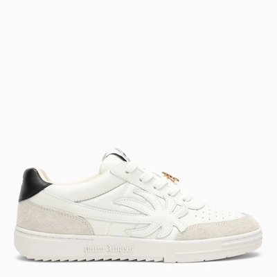 PALM ANGELS PALM ANGELS PALM BEACH TRAINER IN WHITE LEATHER MEN