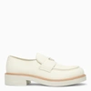 PRADA PRADA IVORY LEATHER LOAFER MEN