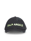Palm Angels Logo Cap In Black