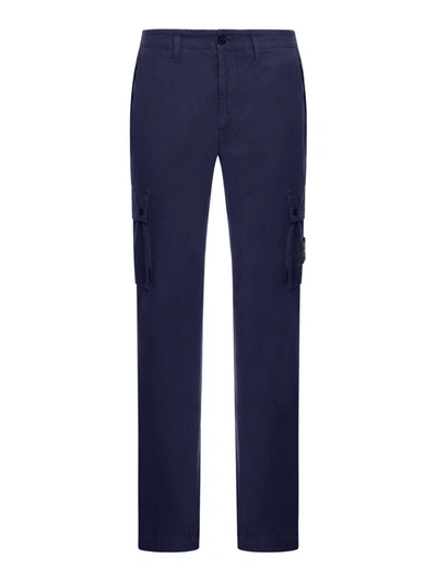 Stone Island Regular & Straight Leg Pants In Blue