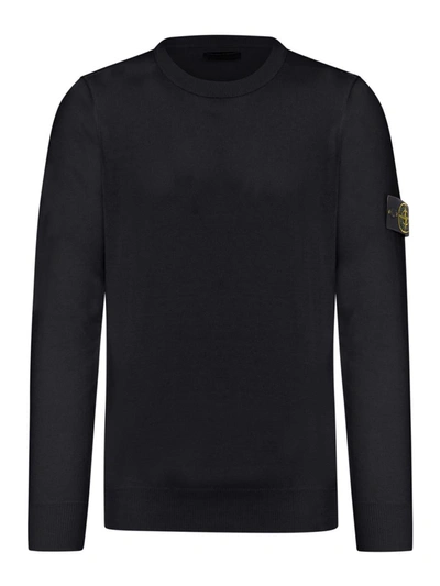 Stone Island Sweater In Black