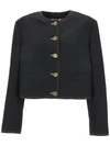 Thom Browne Woman Jacket Midnight Blue Size 4 Wool In Blue