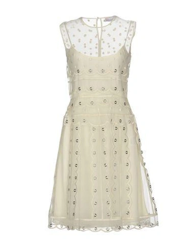 Red Valentino Knee-length Dresses In Ivory