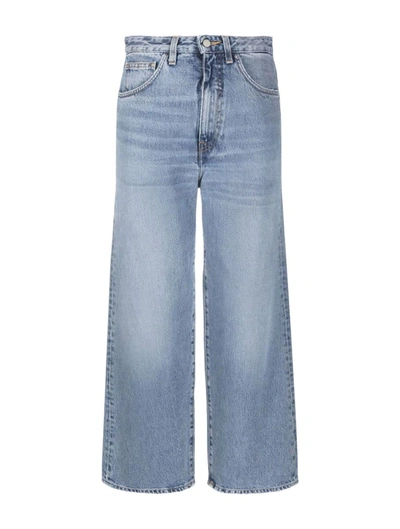 Totême High-rise Straight-leg Organic Jeans In Blue