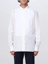 Zegna Chemise De Smoking En Coton Blanc Optique In White