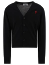 Ami Alexandre Mattiussi Ami Paris Ami De Coeur Cardigan In Night Blue