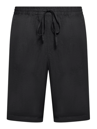 120% Lino Men Bermuda In Black