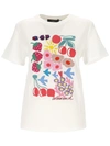 Weekend Max Mara Womens White Cinema Graphic-print Cotton-jersey T-shirt In Bianca Fiori Frutta