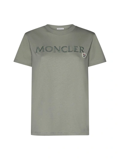 Moncler T-shirt In Green