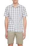 Vince Atwater Plaid Regular Fit Shirt In Celery