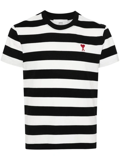 Ami Alexandre Mattiussi Ami Paris T-shirts In Striped