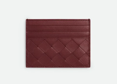 Bottega Veneta Leather Card-holder In Red