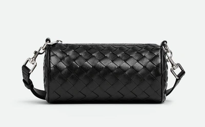Bottega Veneta Cross-body Bag " Mini Barrel" In Leather In Black