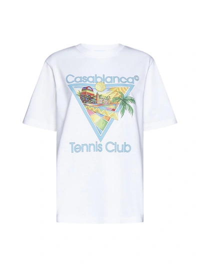 Casablanca T-shirt In Afro Cubism Tennis Club